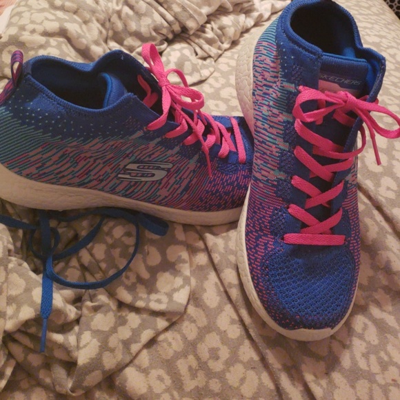 skechers burst high tops